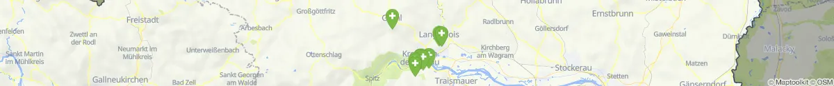 Kartenansicht für Apotheken-Notdienste in der Nähe von Senftenberg (Krems (Land), Niederösterreich)